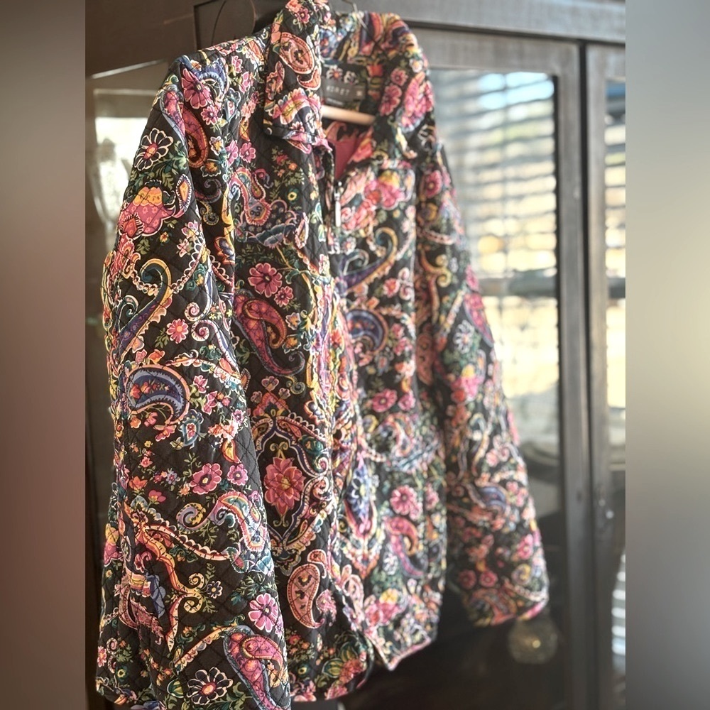 Vintage Koret Quilted Jacket. Paisley Women’s Sz-M EUC Grandmillinial